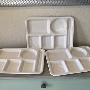 Vintage Texas Ware divided Tray 3 Plates